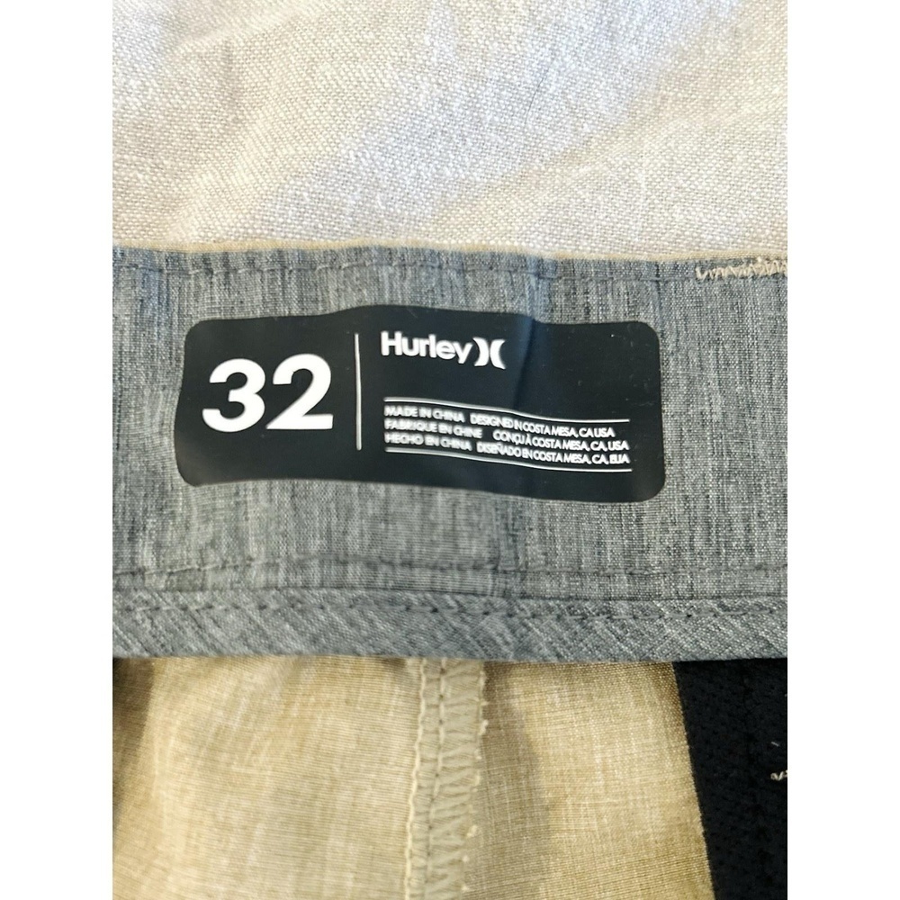 Hurley Chino Phantom Hybrid Walking Shorts Mens 32 Khaki Casual - Picture 4 of 7